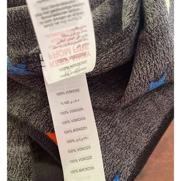 EUC Nobody’s Child Black Star Celestial Stars Colorful Star Georgie Midi Dress 8 - Picture 5 of 10